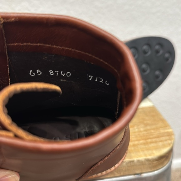 Nisolo Amalia Leather Combat Boots Brandy Size 6.5 - Picture 8 of 8